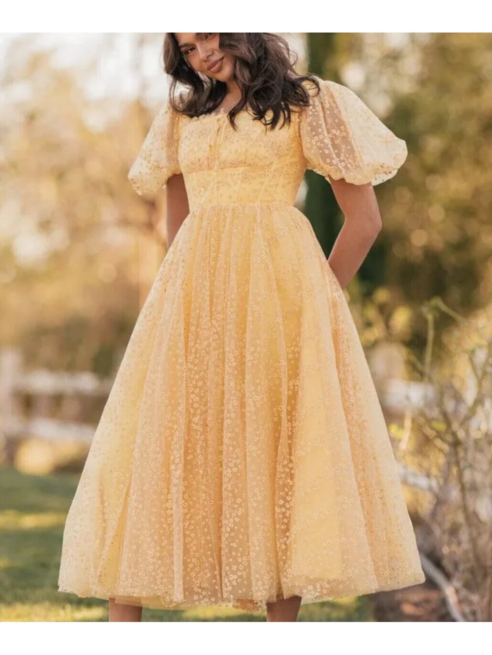 Everbloom dress in Yellow by JessaKae size 18 NWT